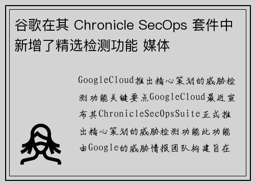 谷歌在其 Chronicle SecOps 套件中新增了精选检测功能 媒体